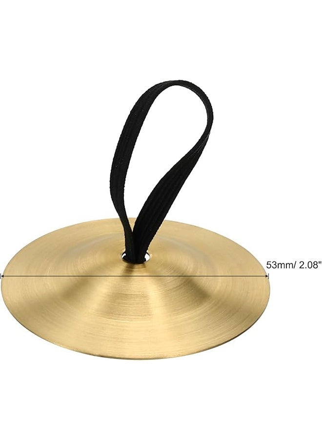 واي جيه قطعتان من صنج الأصابع الصغيرة المصنوعة من النحاس للألعاب الموسيقية ورقصة البطن للمناسبات والرقصات - Image 2